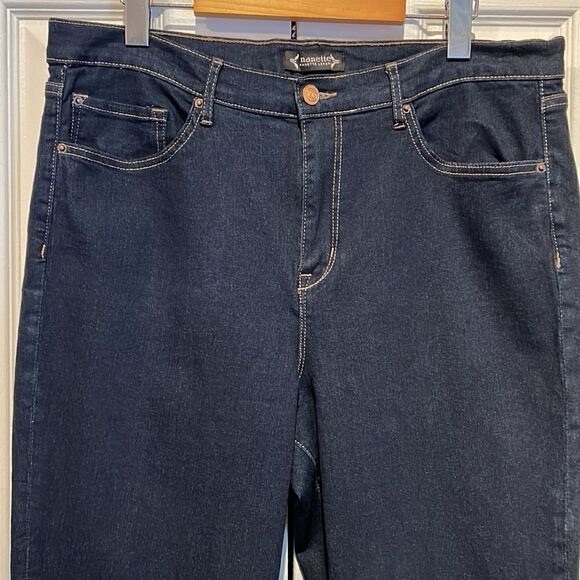 Nanette Lepore Belle Dark Wash High Rise Ankle Slim Jeans Size 16 - Picture 2 of 13